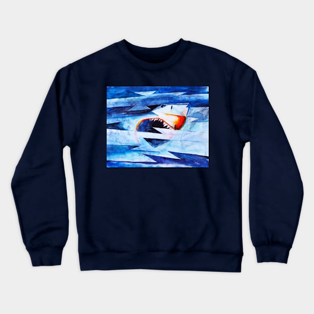 Sharky Crewneck Sweatshirt by Sour Paint